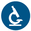 Icono Microscopio Azul